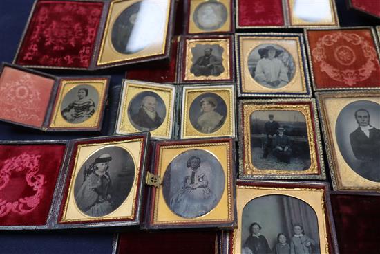 A group of daguerreotypes etc